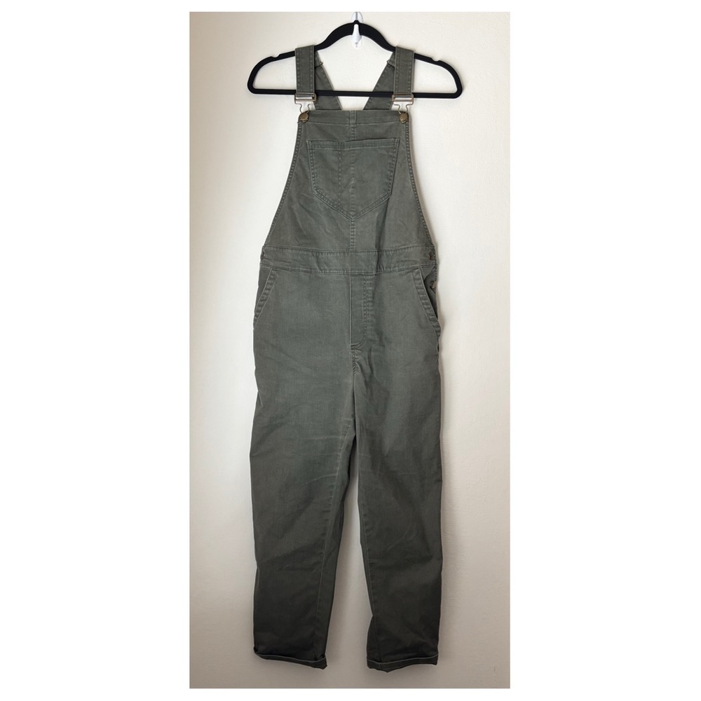 Toad & Co. Cottonwood Overall Size Medium Green Organic Cotton Blend Outdoor - Picture 2 of 11